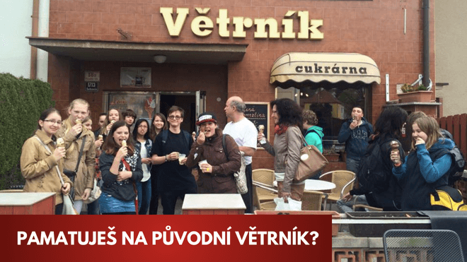 Cukrárně Větrník v Brně je tu od roku 1994