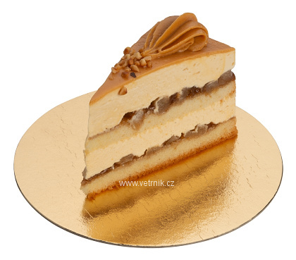 Karamel-hruška dort - klínek