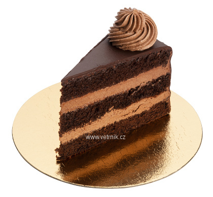 Čokoládový dort - klínek