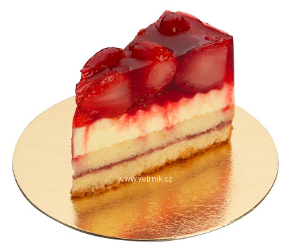 Jahodový dort - klínek