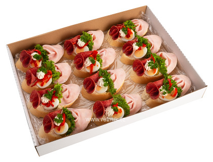 Chlebíčkový set Šunka-herkules