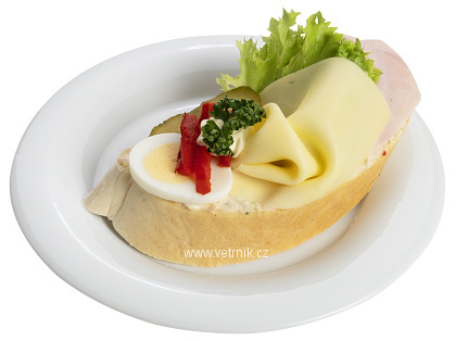 Chlebíček Šunka-gouda