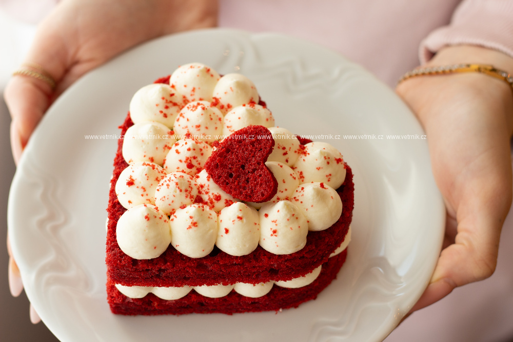 Den matek: Srdce Red Velvet